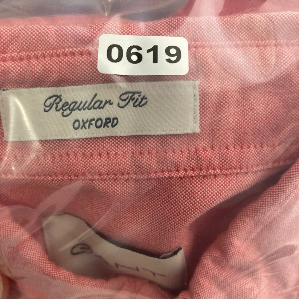 Gant Shirt Regular Fit Oxford Men’s Classic Cotton S 38/35 Pink Button Down - Picture 16 of 16